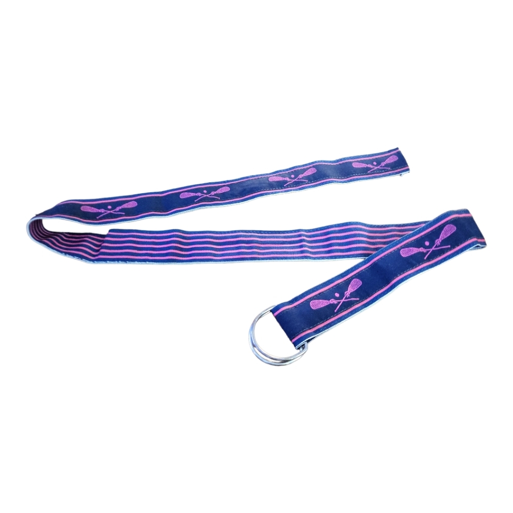 Chalk Talk Sports LaCrosse Reversible Ribbon Belt M/L